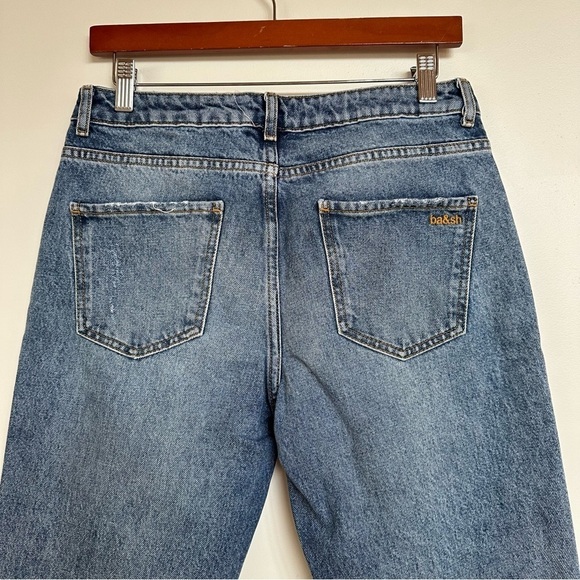 Ba&sh Evan Raw Hem Cropped Jeans Size 1 / Small - Picture 5 of 13
